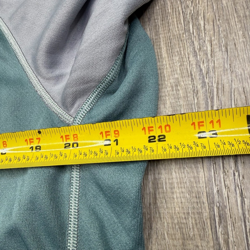 Burgeon Outdoor Mens Green Colorblock Lightweight Mountain Raglan Hoodie Size L - Picture 7 of 10